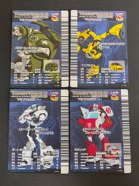 トランスフォーマー アニメイテッド ザ・チェイス カード Ver 4.0 まとめ バンブルビー アイアンハイド ラチェット オートボットジャズ A-002 A-003 A-004 A-010 サムネイル 1