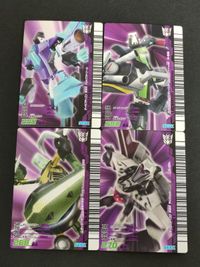 トランスフォーマー アニメイテッド ザ・シューティング ザ・チェイス カード Ver 4.0 まとめ オイルスリック ラムジェット ロックダウン スリップストリーム D-022 D-024 D-025 D-026 サムネイル 2