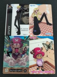 One Piece Chopper Sanji Gummy Card Lot 9 Cards