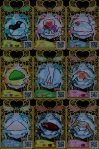 カード まとめ ワッチャプリマジ プリマジ SR スーパーレア サイバーゲームブラック フルーツパフェピンク フルーツパフェピンク ワッペンデニム リボンレースピンク みるきスクール ワクワクグラデピングスカイ プリマジチェックオレンジ サムネイル 1