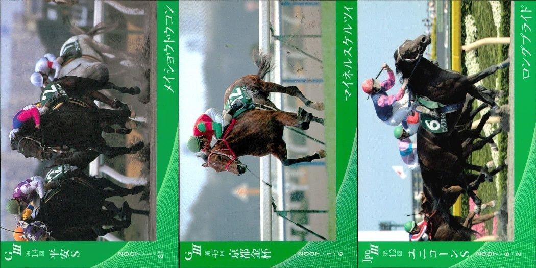 カード まとめ 競馬 サラブレッドカード 馬 ペリエールヘメト 第14回S本 マイネルスケルツィ 第45回京都金杯 ロングプライド 第12回ユニコーンS