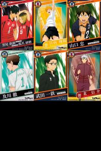 カード まとめ ハイキュー きゃらくたぶるカードグミ 黒尾鉄朗 No.N-15 孤爪研磨 No.N-15 日向翔陽 No.No.64 山口忠 No.No.44 及川徹 No.No.8 武田一鉄 No.No.5 北信介 No.No.1 カードグミ サムネイル 1