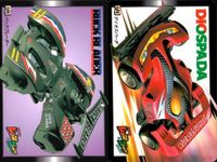 レッツアンドゴー カード ミニ四駆 爆走兄弟 まとめ 148 バックブレーダー 144 ディオスパーダ カードダス バンダイ バンプレスト