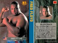 カード K-1 格闘技 1 No.61 フレッド・フロイド K1 バンダイ サムネイル 2