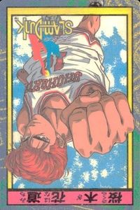 Slam Dunk Card Sakuragi Hanamichi Rukawa Kaede No.17