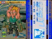 カード ストリートファイター カードダス まとめ No.30 サガット No.31 ガイル No.34 ブランカ No.30 ベガ サムネイル 3
