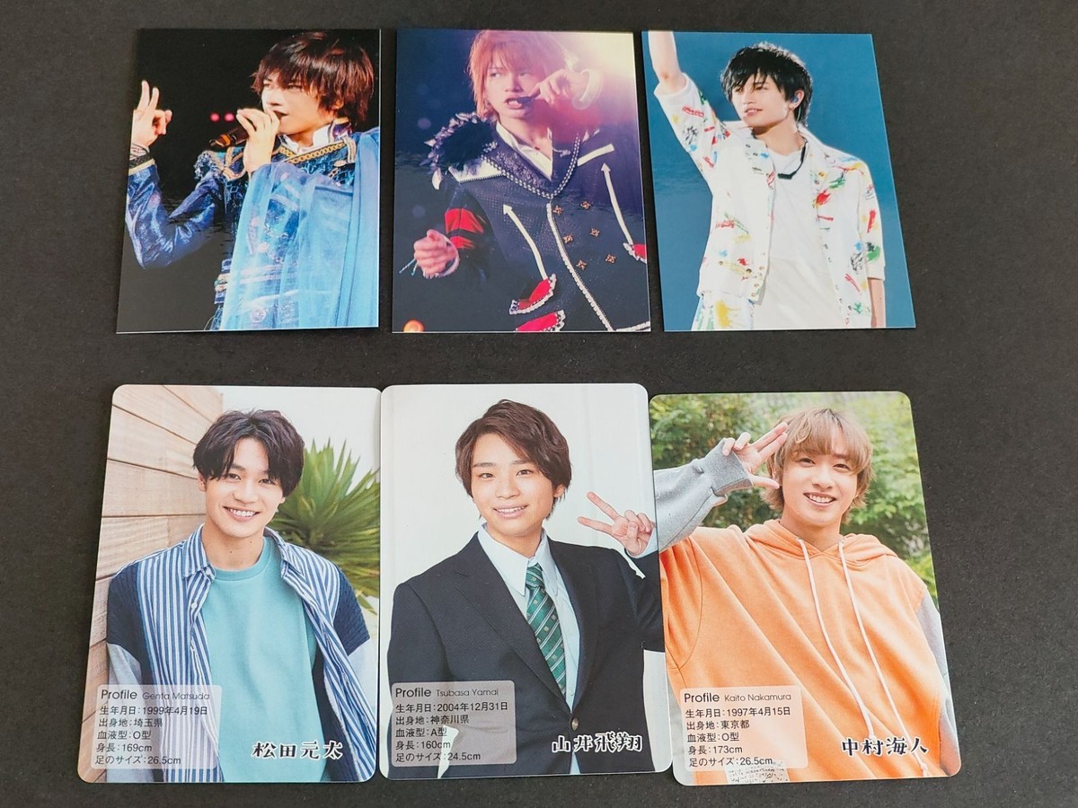 コレクションカード(男性) Sexy Zone 中島健人ライブフォト 菊池風磨 ジャニーズJr.カレンダー カード 松田元太