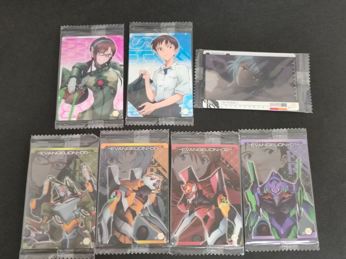 エヴァンゲリオン ウエハース 未開封 まとめ マリ 綾波レイ シンジ 真希波マリイラストリアス S-04 綾波レイ 碇シンジ どいて ...