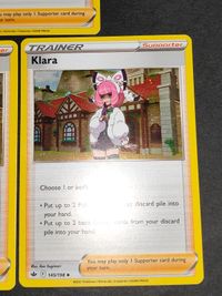 Pokemon Card Klara English Mirror Holo Rare 145/198 サムネイル 2