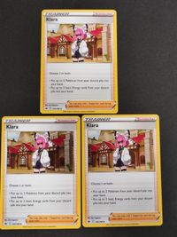 Pokemon Card Klara English Mirror Holo Rare 145/198