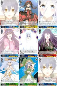 カード まとめ ヴァイスシュヴァルツ デートアライブ デートのお誘い 真士 DAL C 私でいいの 七罪 花魁スタイル 六喰 与えられた名前 澪 夜闇に浮かぶ青い瞳 亜 この手を取って 十香 まだ小さな魔術師 エレン 原初の霊 ヴァイス サムネイル 1