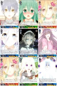 カード まとめ ヴァイスシュヴァルツ デートアライブ 輝く笑顔 十香 空へ響く誓い 折紙 プロとしての矜持 亜 まだ小さな魔術師 エレン 原初の霊 澪 無限のニベルコル 夜闇に浮かぶ青い瞳 姉との思い出 六喰 託された未来 狂三 ヴァイス サムネイル 1