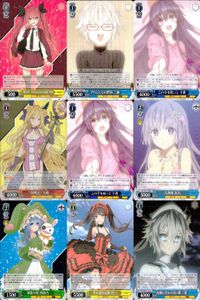 カード まとめ ヴァイスシュヴァルツ デートアライブ 明日をつかむための采配 琴里 DAL プロとしての矜持 一亜 この手を取って 十香 封解主 六喰 人魚姫 美九 頑張り屋 四糸乃 宙に揺れる影 狂三 夜間に浮かぶ青い瞳 ヴァイス サムネイル 1