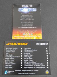 スターウォーズ STAR WARS ダース・ベイダー メダリオン チェックリスト シスの復讐 カード ガチャ？のミニ冊子 サムネイル 2