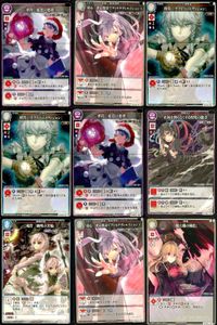 カード まとめ スペルカードストライク 夢符 藍色の愁夢 弱心 喪心憂憐（ディモチヴェイション） 時計 プライベートヴィジョン 術符 正体を判らなくする程度の能力 残符 閻明の苦輪 儀式 地上絵の純化 サムネイル 1