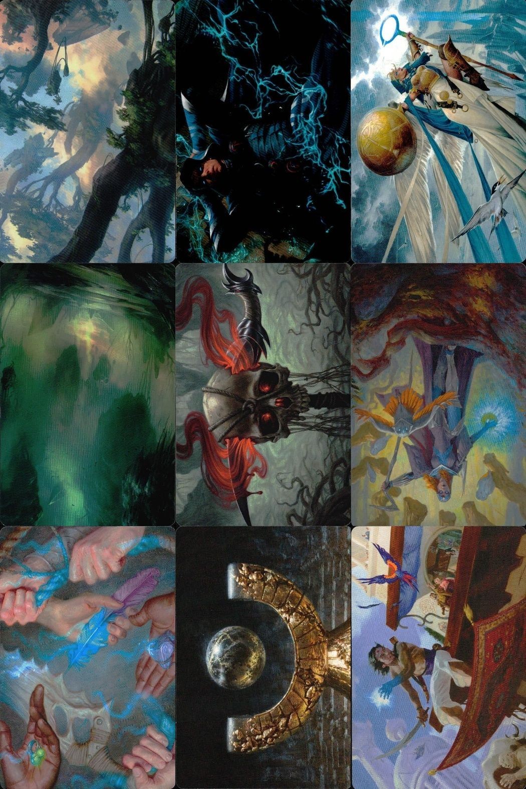 カード まとめ MTG アートカード バザールの交易魔道士 モックス・タンタライト 再建 謎の賢者 カスミナ 精神削りの刃 沼 海門の擁護者 リンヴァーラ 荒れ狂う騒音 森