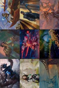 カード まとめ MTG アートカード 剥力湖の橋 弓持つ侍祭 恐慌 リスの聖域 二天一流 一心 毒の目利き 慈悲深きセフ 支援工作員 バザール０の交易魔道士