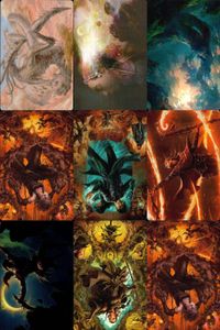 カード まとめ MTG アートカード 古代を継ぐ者 ナヒリ 影さす大枝のニッサ 夜闇のあさり屋 マグマの媒介者 鏡映魔道士 ジェイス 古代を継ぐ者 ナヒリ 森 常在夢境 持久スリヴァー