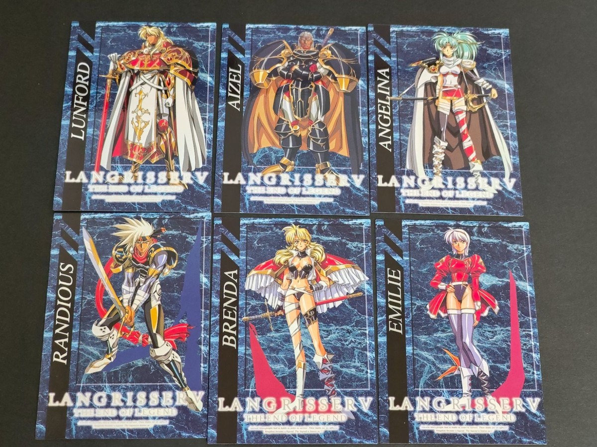 ラングリッサー 4 5 Ⅳ V エミリー カード 箔押し まとめ ランフォード ランディウス アンジェリナ ブレンダ アイゼル