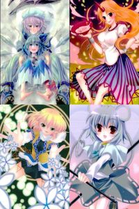 東方雅華乱舞 上海アリス幻樂団 カード 東方 まとめ レティ ＆ チルノ 星熊 勇儀 ナズーリン 水橋 パルスィ かぶと山 真田なこ みきはる サムネイル 1