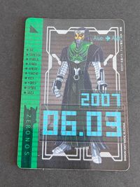 仮面ライダー電王 ライダーチケット 無期限チケットカード ゼロノス アルタイルフォーム デネブ