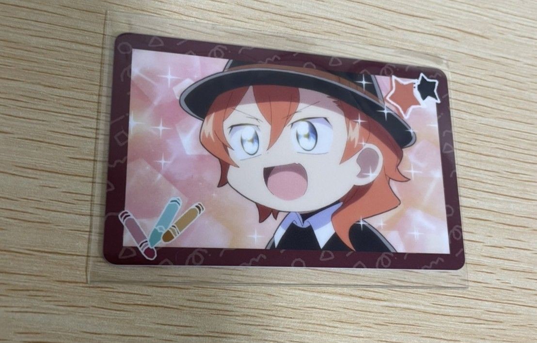 カード 文豪ストレイドッグス わん! 特典 キャラカード 中原中也 トレーディング場面写プラスチックカード 保育園ver. 角川