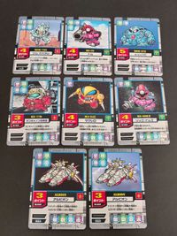 SDガンダム モビルパワーズ カード まとめ M-085 RGM-79N ジム・カスタム M-084 MS-09 ドム M-083 MSM-07E ズゴックE M-088 RX-77D ガンキャノン量産型