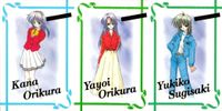 カード ファーストKISS物語 R レア まとめ 19 21 22 織倉 香奈（おりくら かな）
織倉 弥生（おりくら やよい）
杉崎 由希子（すぎさき ゆきこ） 箔押し ファーストキス物語 ストーリー 初版 サムネイル 1