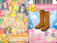 プリキュアデータカードダス まとめ みずいろドリーミースカート オレンジリボンハーフパンツ ギンガムチェックのカンカンぼう おでかけパンツ レモンツリーリボンパンプス マーチングドレス おでかけギンガムチェックトップス プリキュアオールスターズ サムネイル 3