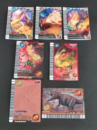 恐竜キング データカードダス トルヴォサウルス 009 2007 第4紀 爆炎突撃 爆炎奔流 爆炎壁攻 灼熱大車輪 まとめ