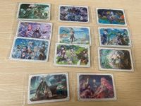 Genshin Impact Wafer Card Seal Lot Japanese