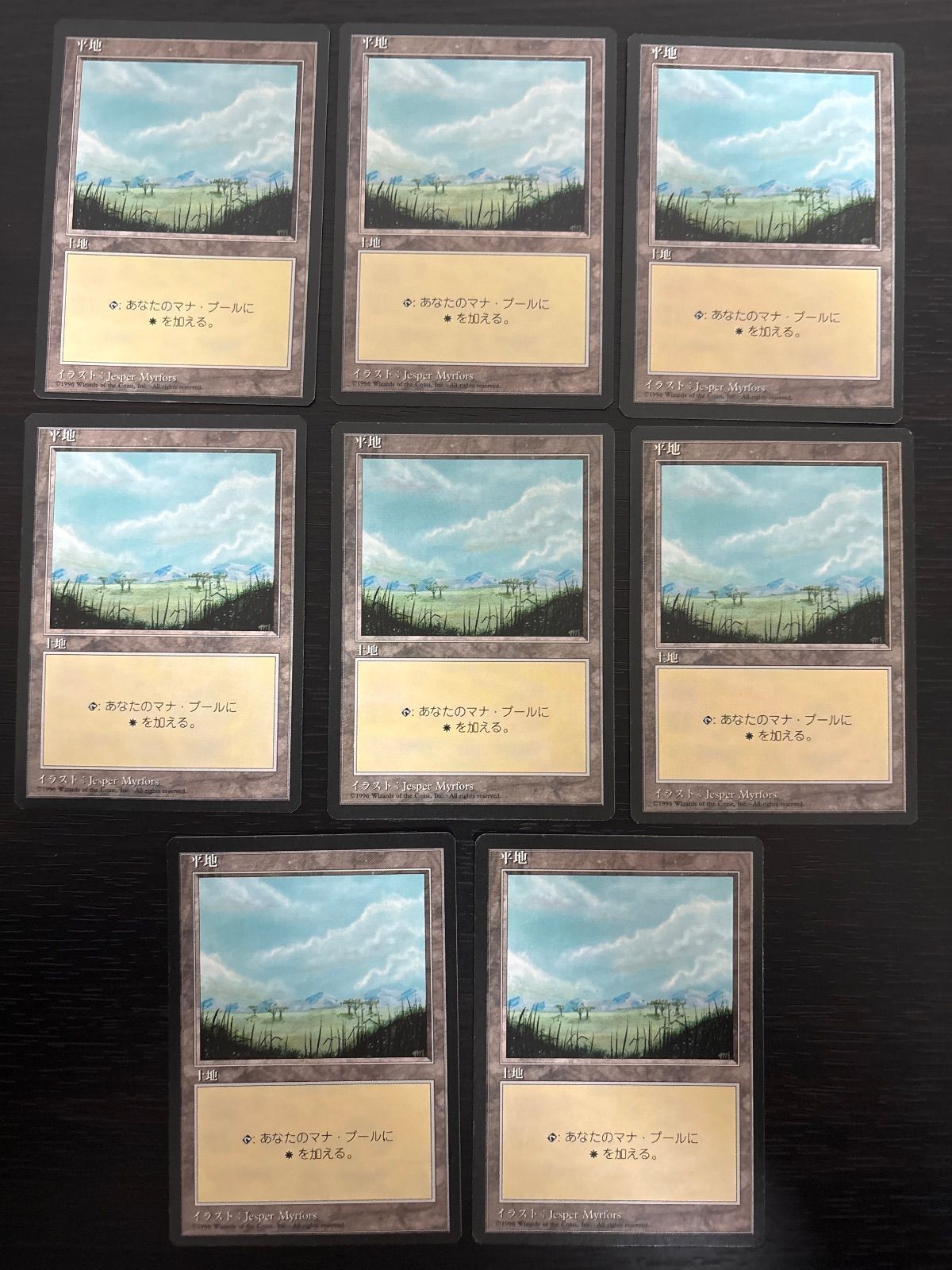 MTG Magic Gathering Basic Land Plains 8 Cards JP