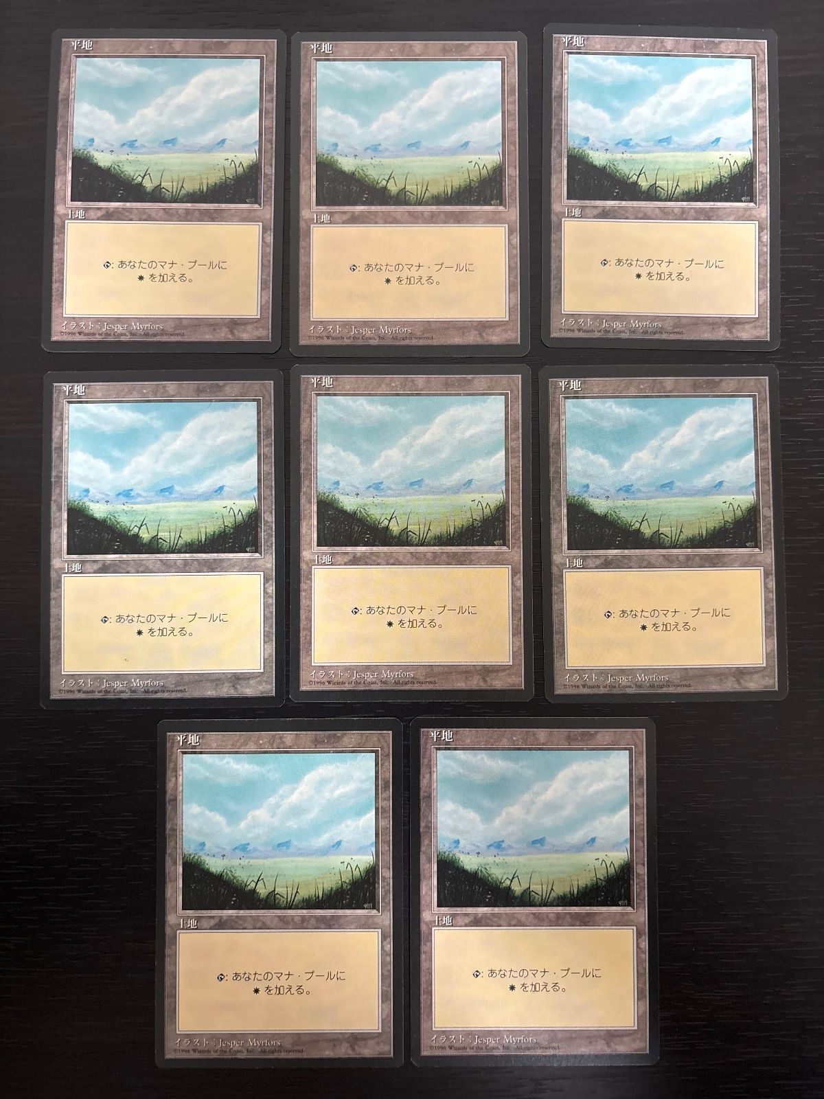MTG Magic The Gathering Plains Basic Land 8 Japanese Old