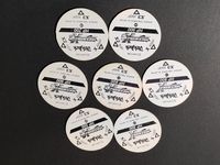 DISKJACK ディスクジャック Disk Jack ボンバーチップ 紙メンコ ロックマンX スパーク・マンドリラー ライドチェイサー ヴァヴァ フレイム・スタッガー サムネイル 2