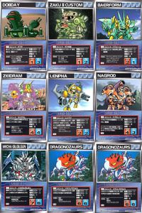 スーパーロボット大戦 スクランブルギャザー まとめ ダブデ ザクIII改 バフォーム ゼイドラム レンファ ナグロッド メカギルガガン ドラゴノザウルス ドラゴノザウルス カード ダイナミック企画 バンダイ サムネイル 1