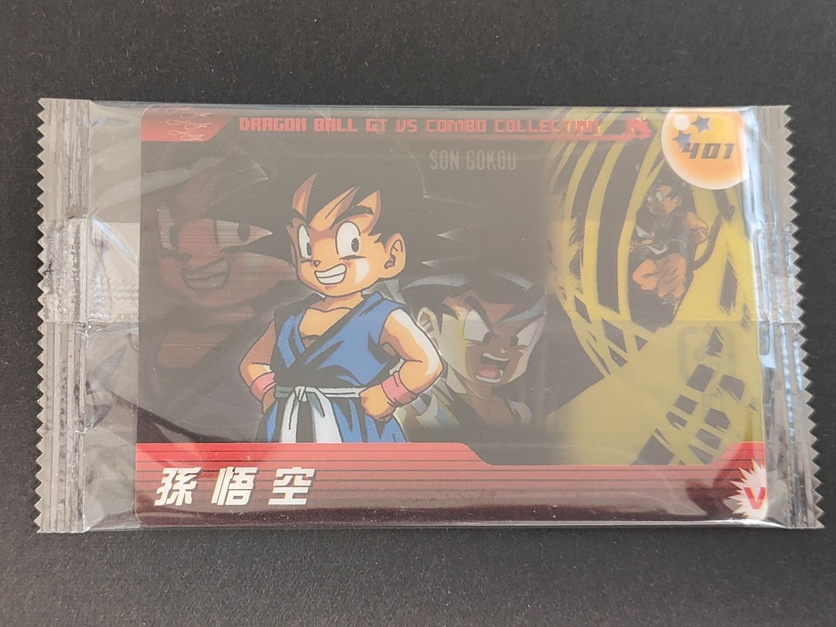 ドラゴンボール 森永 未開封 ウエハース ウエファー カード クリアカード 孫悟空 401 GT ウエファーチョコ