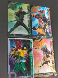 仮面ライダーオーズ チェンジングカードコレクション 3D まとめ ラトラーダ スーパーコンボ ガタキリバ サムネイル 3