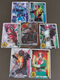 仮面ライダー チェンジングカードコレクション W ダブル X V3 アマゾン ライダーマン アクア サムネイル 2
