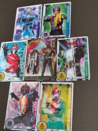 仮面ライダー チェンジングカードコレクション W ダブル X V3 アマゾン ライダーマン アクア サムネイル 3