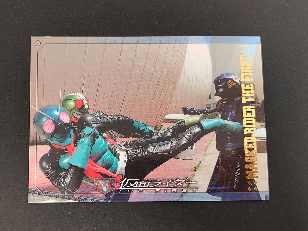 1号 2号 仮面ライダー THE FIRST カード エンスカイ R02 箔押し