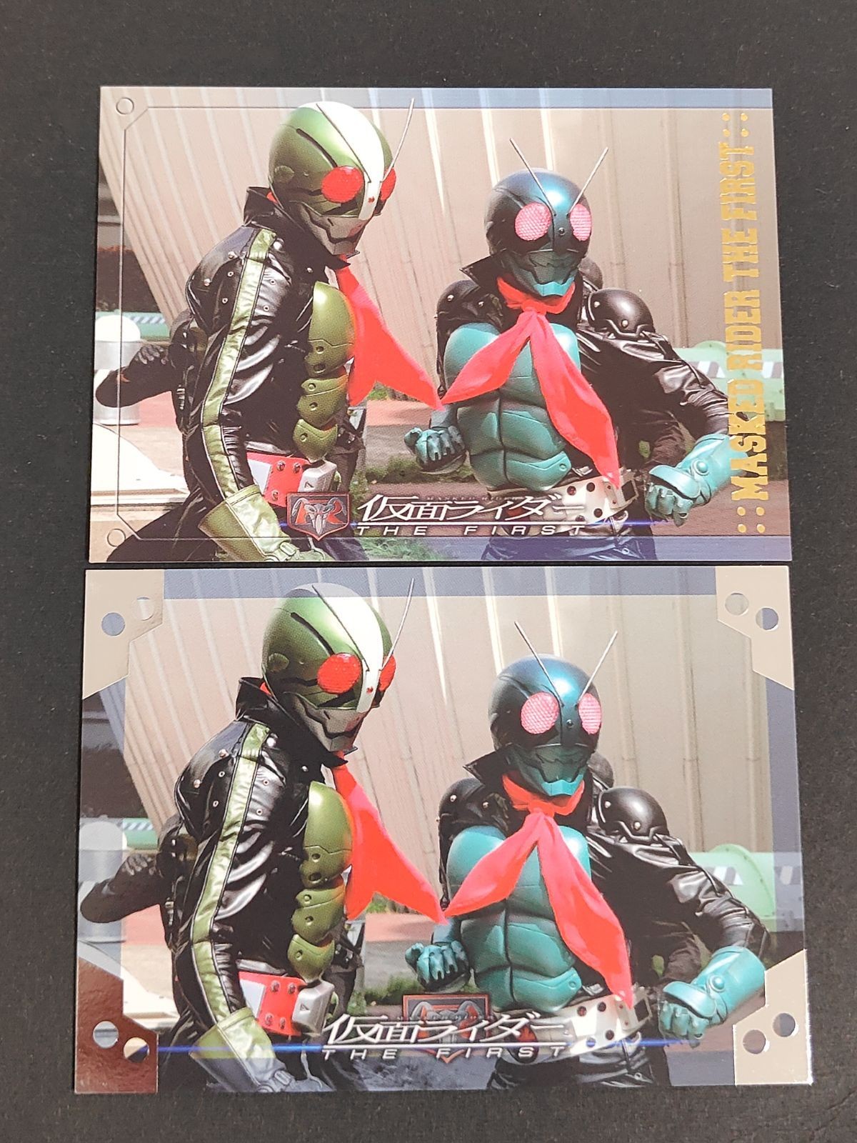 仮面ライダー THE FIRST カード エンスカイ R04 2種 箔押し 1号 2号