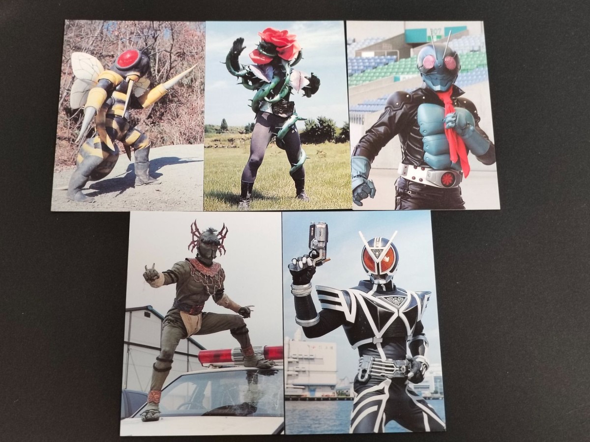 ハチ獣人 053 バラランガ 052 仮面ライダー1号(ホッパー1) 仮面ライダーチップスR カルビー × Magazine Z マガジンZ カード まとめ