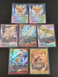 バディファイト シークレット まとめ クロスシールド 天球の盾 ルーメン・デウス 天球の盾 神占弓 ルーメン・デウス 神竜装剣 アルティメットガルガ・セイバー 超占弓 カエルム・レクス 神竜剣 ガルブレード ミサーハの剣 サムネイル 1