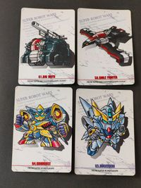 スーパーロボット大戦 SRW カードダス カード まとめ 61. BIG MOTH（ビッグモス） 58. EAGLE FIGHTER（イーグルファイター） 64. GRUNGUST（グルンガスト） 63. HUCKEBEIN（ヒュッケバイン