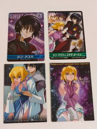 機動戦士ガンダムSEED DESTINY カードダスマスターズ 4枚セット まとめ売り シン・アスカ ステラ・ルーシェ 当時物 キャラクターカード レア 2005年 バンダイ CARDDASS MASTERS メモリアルシーン サムネイル 1