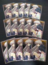 スリーブ 15枚 千里 朱音 Rewrite メタリック加工 key ブロッコリー
