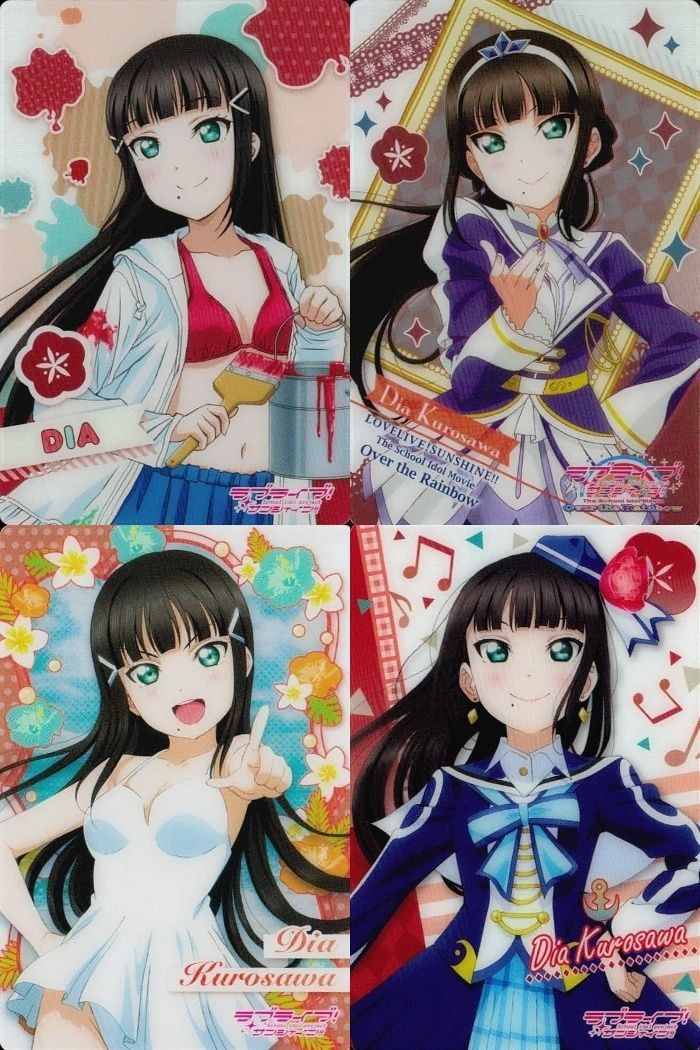 ラブライブサンシャイン 黒澤ダイヤ 水着 ネクスパ 衣装 ウエハース カード セット まとめ カード