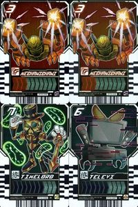 ガッチャード ライドケミートレカ タイムロード テレビ メカニッカニ 4枚セット R まとめ カード サムネイル 1