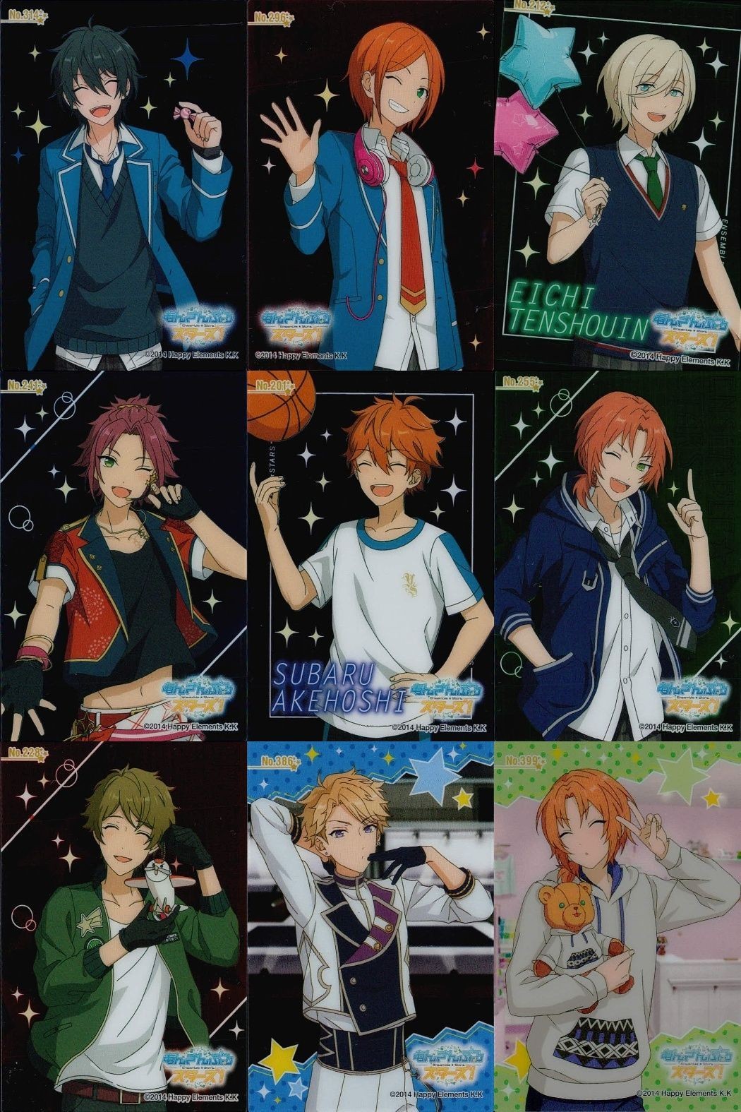 あんスタ クリアカード 月永レオ 朔間凛月 鳴上嵐 明星スバル セット まとめ カード