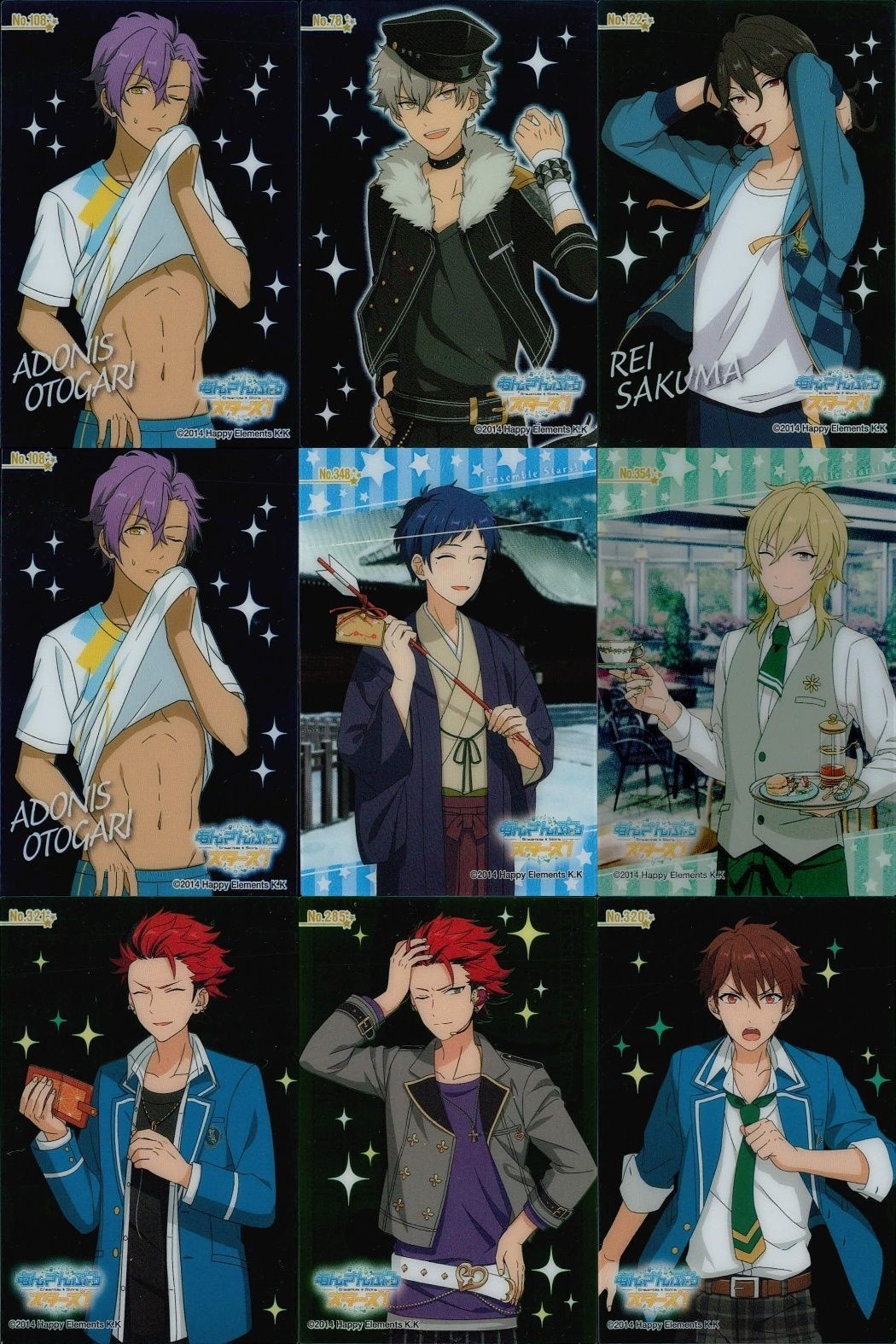Ensemble Stars Clear Card Lot Rei Sakuma Adonis Aijou Japanese